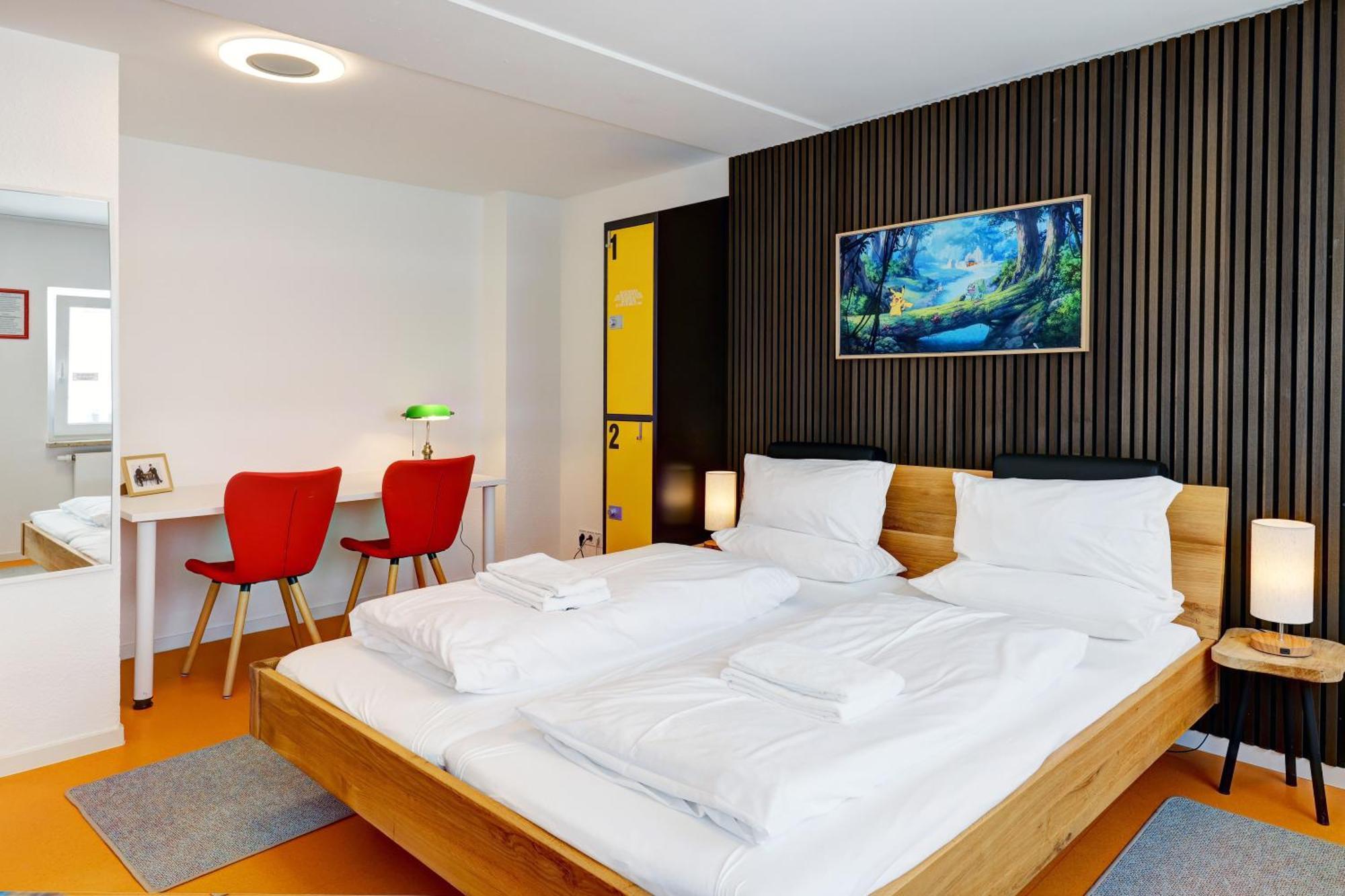 Hostel Mannheim Bagian luar foto A typical room at the hotel